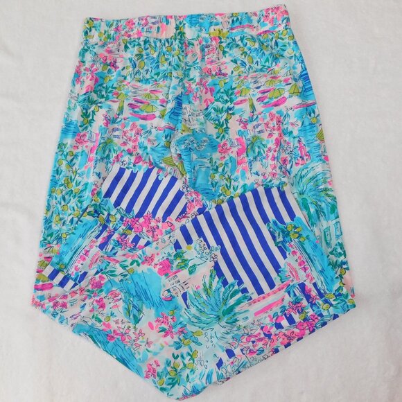 Lilly Pulitzer Bal Harbour Resort Palazzo Pants Postcards Positano | VGUC | M - Picture 8 of 9